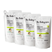 bc babycare婴儿洗衣液  bbc宝宝专用 儿童酵素 去污洗衣液 无酒精 500ml*4袋
