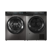 预售、PLUS会员：LittleSwan 小天鹅 水魔方系列 TG100UTEC+TH100VH809WT 热泵式洗烘套装 黑色