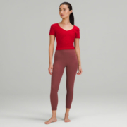 lululemon 丨Align™ 女士运动 T 恤 LW3FK6S 红色 0