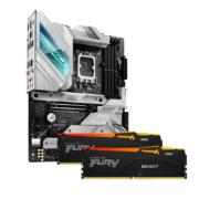 ASUS 华硕 ROG STRIX Z690-A GAMING WIFI D5主板+金士顿32GB(16G×2)套装 DDR5 6000 RGB灯条内存 主板内存套装