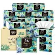 洁柔 黑Face 油画系列 加厚立体压花抽纸 4层80抽18包