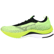 美津浓（MIZUNO）男女透气鞋面防滑竞速运动跑步鞋WAVE AERO 20 +R 09/荧光绿/灰色/黑色 43