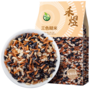 禾煜 三色糙米1kg（黑米 红米 糙米 五谷杂粮 粗粮主食 真空装）