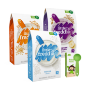小皮（Little Freddie）婴幼儿辅食大米粉蓝莓藜麦谷物米粉160g*3盒 有机高铁宝宝米糊