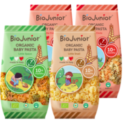碧欧奇（Biojunior）婴幼儿面条辅食宝宝有机意面10个月蔬菜不添加盐 小圆圈*2+小太空+小蜗牛