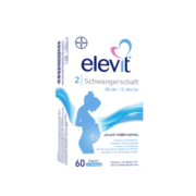爱乐维/Elevit欧版德国版2段活性叶酸孕妇DHA复合维生素60粒 孕13周-分娩 孕中晚期适用