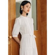 INMAN 茵曼 女士中袖连衣裙 181AL2662