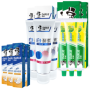 DARLIE好来(原黑人)白·酵素双重薄荷牙膏套装（含赠品共760g）  净白提亮 清新口气(新老包装随机发)