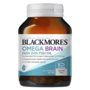 BLACKMORES澳佳宝高浓度4倍儿童DHA鱼油学生青少年补脑护眼增强记忆力非鱼肝油胶囊 60粒 【4倍DHA】高浓度鱼油60粒