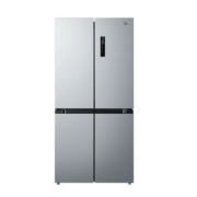 美的(Midea) 慧鲜系列480升变频一级能效十字四开门双开对开门风冷超薄大容量囤货家用智能冰箱 BCD-480WSPZM(E)榭湖银