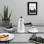Lavazza 乐维萨 X ILSA联名 Carmencita 铝制单阀摩卡壶 2杯量