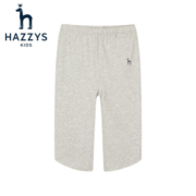 HAZZYS哈吉斯品牌童装女童打底裤夏新品女童儿童休闲舒适中大童潮七分打底裤 花灰 105