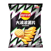 乐事（Lay's）休闲零食 大波浪薯片原味 135克