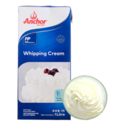 安佳（anchor）淡奶油1L进口稀奶油动物性自制蛋糕蛋挞用烘焙原料日期到23.11.12