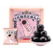 老金磨方 低糖黑芝麻丸126g 黑豆黑米芝麻丸 即食健康零食小丸子14丸