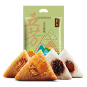 百亿补贴： 五芳斋  粽子礼袋 4口味 1kg（猪肉粽4个+蛋黄猪肉粽2个+润香豆沙粽2个+香糯蜜枣粽2个）