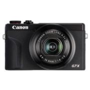 佳能（Canon） G系列专业数码相机  vlog视频拍摄4K高清旅游便携照相机 PowerShot G7 X Mark II G7X2 黑色 官方标配【赠送摄影大礼包】
