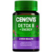Cenovis萃益维  圣诺排毒维生素B族能量片甲钴胺B12营养神经奶蓟草护肝片60粒/瓶 澳洲进口