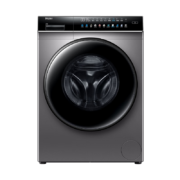 618预售，PLUS会员：Haier 海尔 晶彩系列 EG100BDC189SU1 直驱滚筒洗衣机 10kg 玉墨银