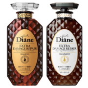国内类似款166元！MOIST DIANE 无硅损伤修护摩洛哥精油 洗发露护发素套装 450ml*2瓶  到手约￥69