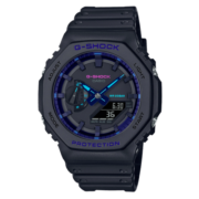 卡西欧（CASIO） 手表新款G-SHOCK数码指针系列赛博制霸蓝色防水运动男表 GA-2100VB-1A【香港直邮】