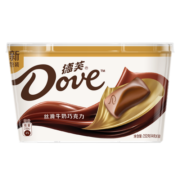 德芙（Dove）丝滑牛奶巧克力分享碗装252g休闲小零食糖果办公室礼物