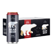 BearBeer 豪铂熊 黑啤酒 500ml*24听 *2件