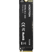 KOOTION 酷霄SSD固态硬盘 M.2接口(NVMe协议) PCIe3.0四通道 内置装机硬盘 X15 固态TLC颗粒 1T