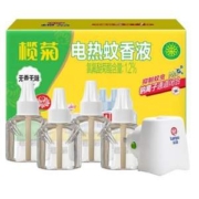 商超同款，榄菊 无味电热蚊香液套装 5液+1器