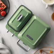 Morphy Richards 摩飞 电器(MORPHY RICHARDS)多功能早餐机三明治轻食机小型家用华夫饼机吐司压烤机MR9086+全盘清新绿