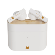 水月雨 NEKOCAKE 猫饼 真无线蓝牙耳机自动降噪TWS游戏音乐耳麦苹果安卓通用 猫饼（黑）