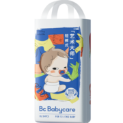 bc babycare拉拉裤艺术大师单包透气薄四季婴儿尿不湿柔软亲肤 XL码-34片-适合12-17kg