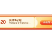 即享好券：京东618 满199-20元超市券