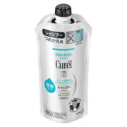 珂润（Curel）洗发水替换装340ml孕妇温和敏感肌可用抚平毛躁修护干枯日本进口