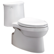 科勒（KOHLER）普通虹吸式家用静音抽水防臭厕所卫生间冲水马桶坐厕包安装5171 含净洁兰芯连体马桶