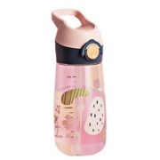MOOSEN 慕馨 儿童带吸管塑料杯 500ml 樱花粉