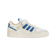 adidas阿迪达斯官方三叶草FORUM男女低帮魔术贴休闲篮球运动板鞋 白/米白/蓝 42(260mm)