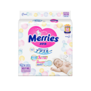 花王（Merries）妙而舒婴儿腰贴纸尿裤尿不湿 增量装NB96片(新生儿-5kg)日本进口