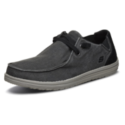 斯凯奇（SKECHERS）春秋男士帆布鞋软底缓震轻便日常休闲鞋 66387蓝 45