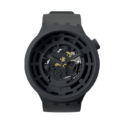 斯沃琪（Swatch）瑞士手表 全新陶瓷腕表 BIG BOLD系列黑色 男女石英表SB03B100