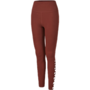 Keep紧身裤瑜伽裤运动瑜伽服无缝女高腰提臀裸感外穿翘臀高弹春秋弹力专业舞蹈塑形健身长裤 11129 焦糖红 XS