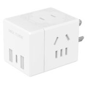 AIKEDUN 艾克盾 主动灭火魔方转换器 一转四+2USB+1Type-c