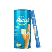 爱时乐（Astick）香草牛奶味夹心棒(注心饼干）休闲零食小吃轻食蛋卷 150g罐装