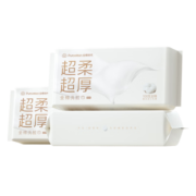 全棉时代（PurCotton）乳霜巾洗脸巾一次性保湿柔软亲肤家庭装60抽/包*3