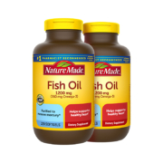 美国原装进口，Nature Made 天维美 Omega-3 深海鱼油 1200mg*220粒*2瓶