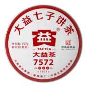 大益 茶叶普洱茶熟茶 经典标杆口粮茶 1901批次7572饼茶 357g/饼茶