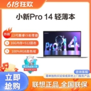 联想小新Pro14 酷睿i5 高性能商务办公轻薄本笔记本电脑14英寸
