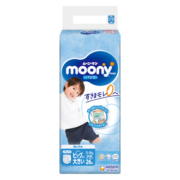 尤妮佳(moony)裤型拉拉裤畅透系列超大号尿不湿XXL26片13-28kg男小内裤