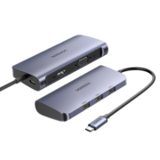 绿联 扩展坞 通用苹果MacBook电脑iPadPro华为笔记本Type-C转HDMI/VGA转换器USB-C转接头分线器拓展坞六合一