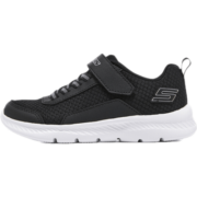 Skechers斯凯奇儿童鞋男童运动鞋春秋季网布小白鞋减震女童跑步鞋405216L 男童/黑色/BLK 27.5